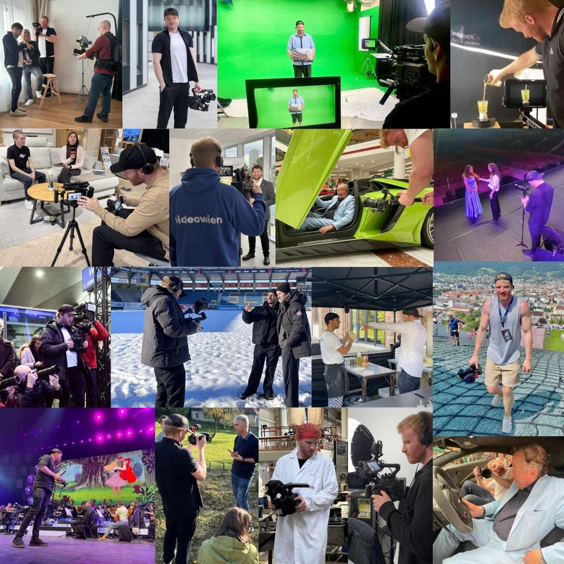 Behind-the-Scenes: Gillian Scharf bei Video-Produktionen
